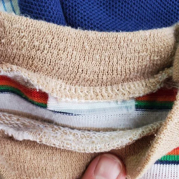 Vintage 70s 80s Baby Boy Lot Set of 5 TShirt Overalls Jumpsuit Blue 6/9 Months - Picture 16 of 16